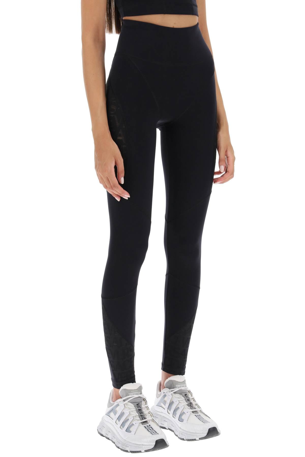 Versace sports leggings with lettering