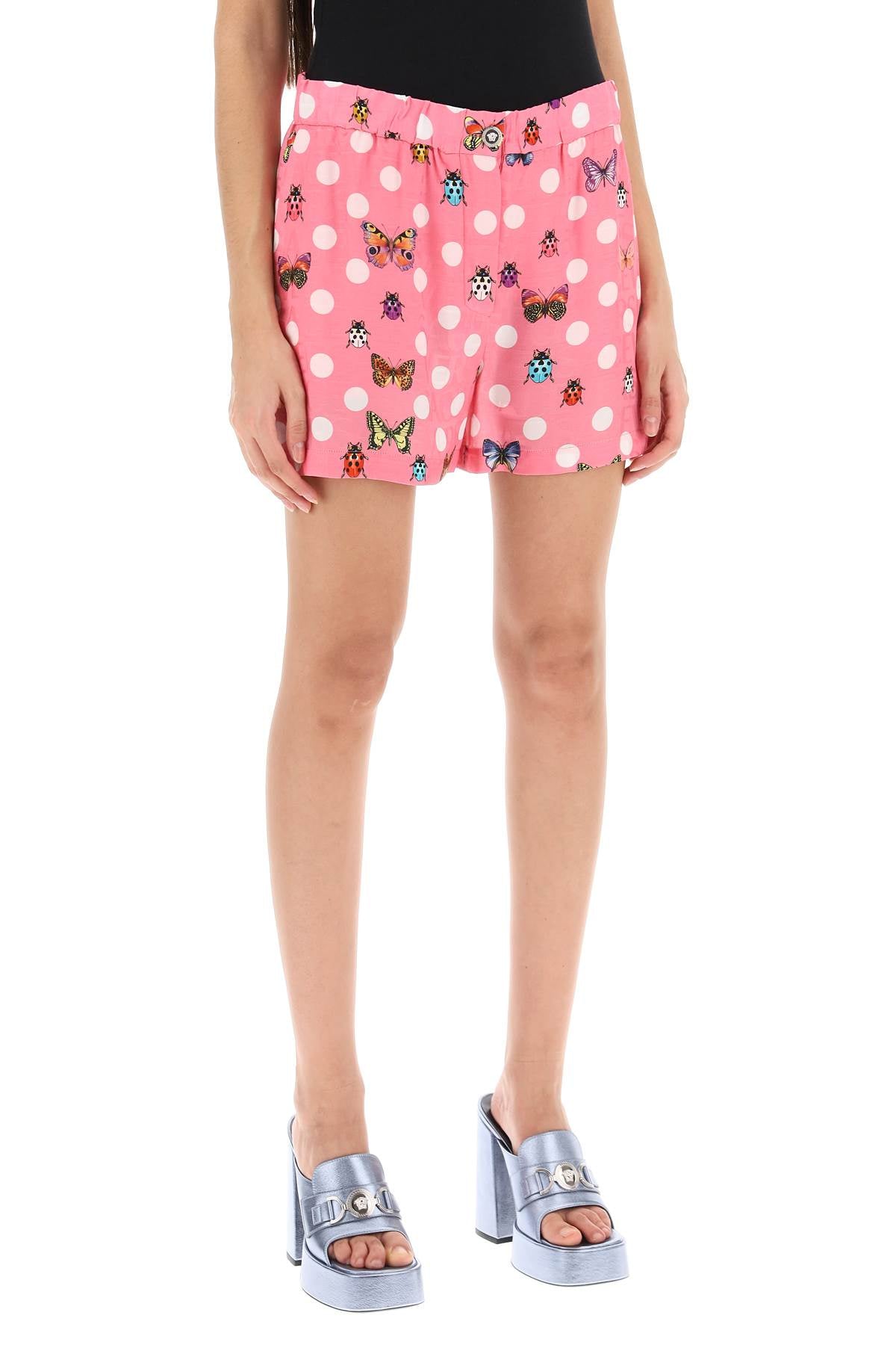 Versace butterflies&ladybugs polka dot shorts