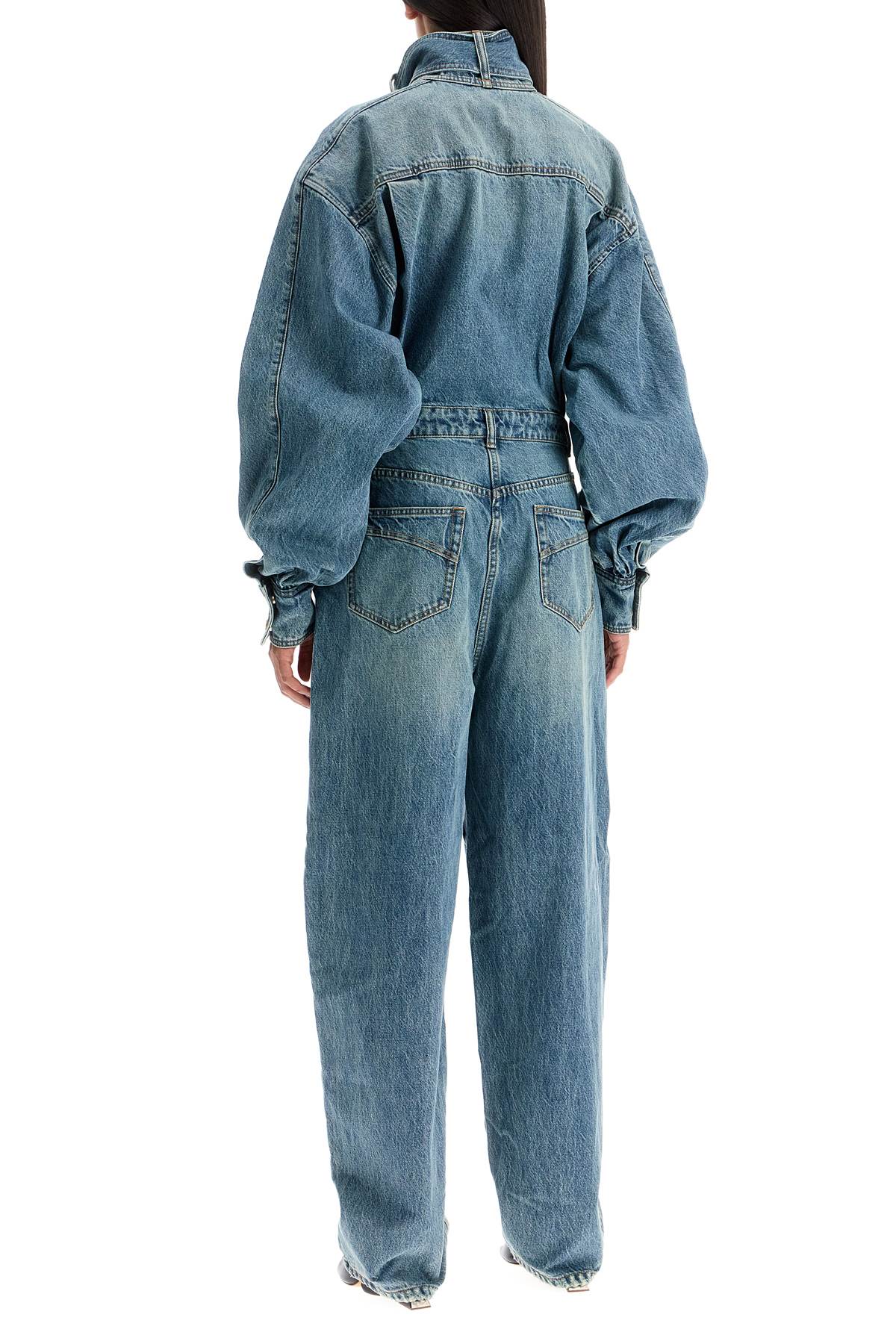 Zimmermann denim illustration overall jumpsuit