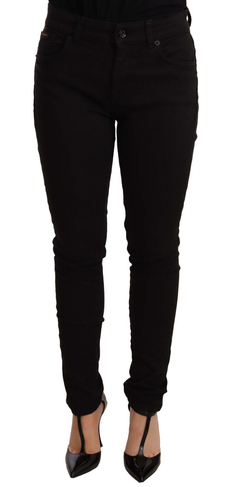 Dolce & Gabbana Chic Black Mid-Waist Skinny Denim Jeans