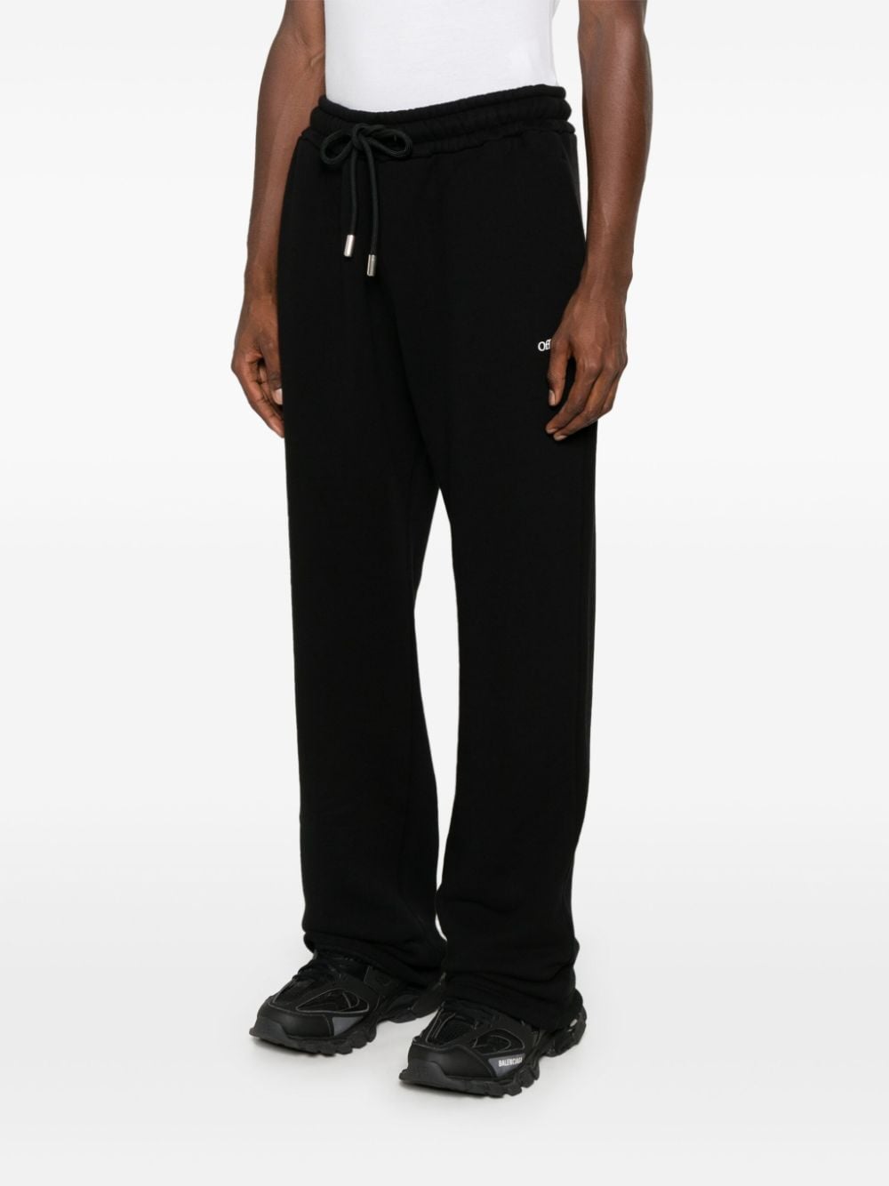 Off White Trousers Black