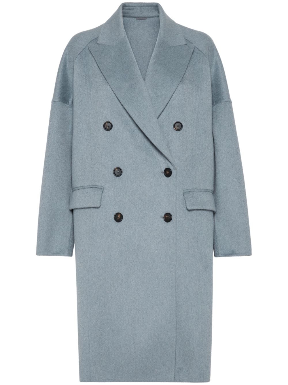 Brunello Cucinelli Coats Clear Blue