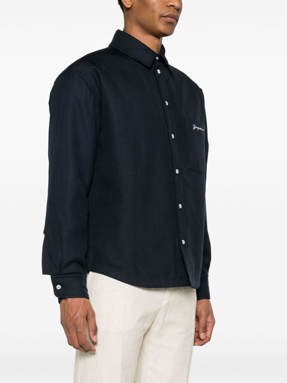 JACQUEMUS Shirts Blue