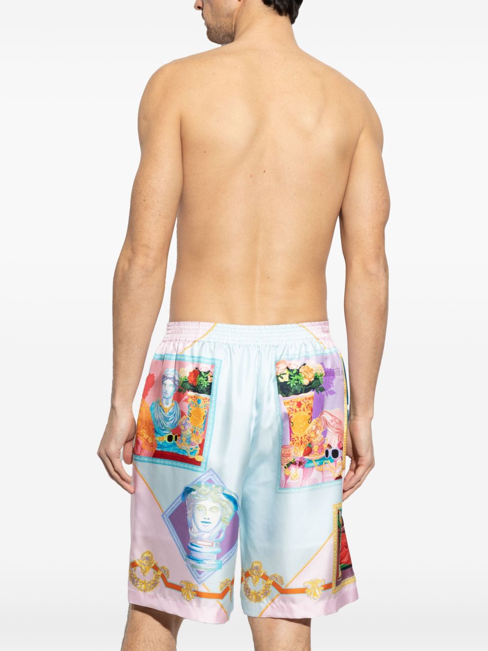 Versace Shorts Clear Blue