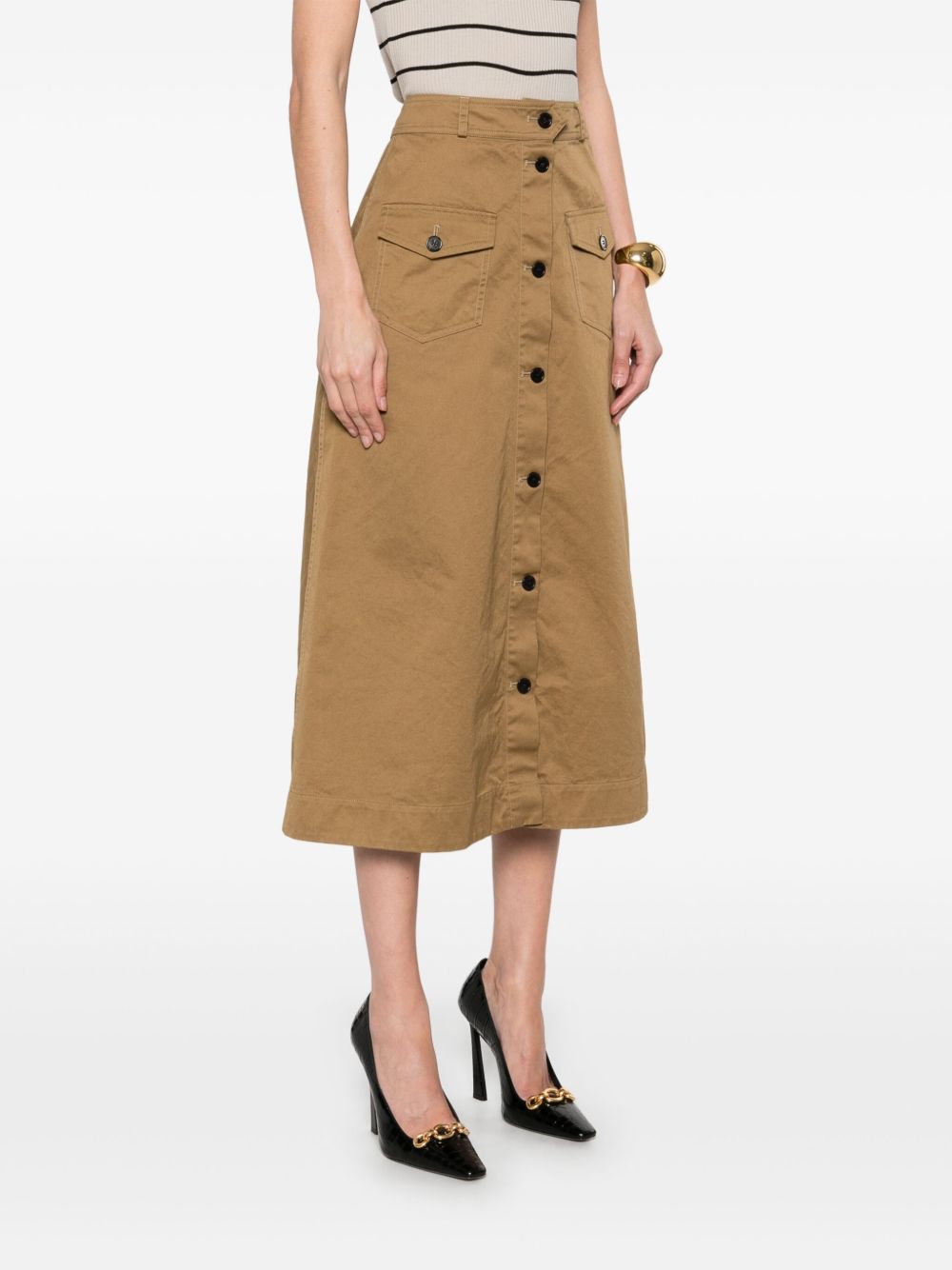 Saint Laurent Brown Skirt