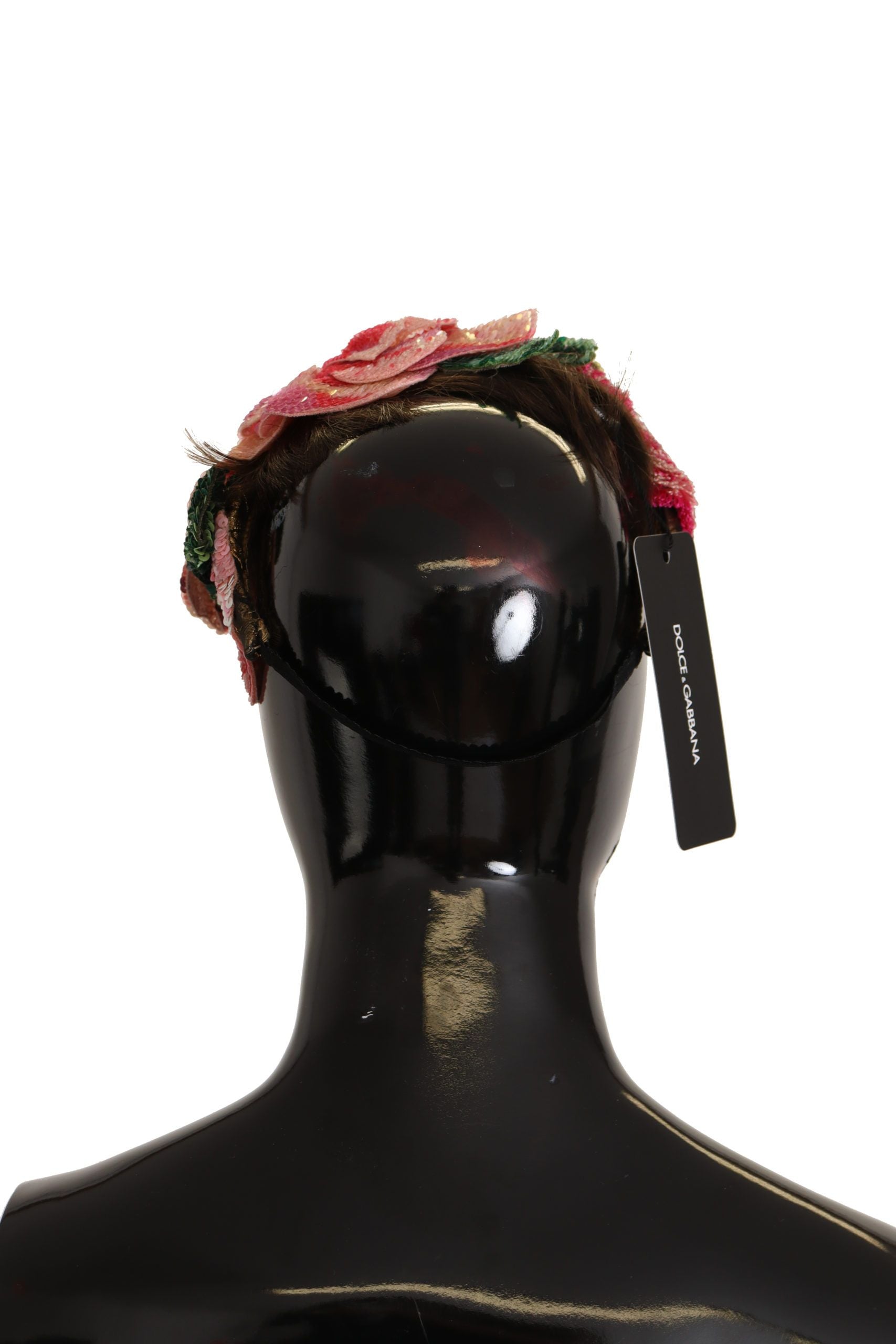 Dolce & Gabbana Multicolored Sequined Diadem Headband