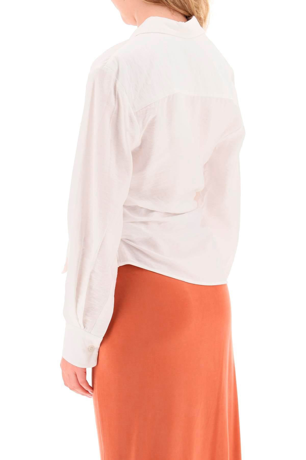 Jacquemus 'la chemise bahia' draped blouse