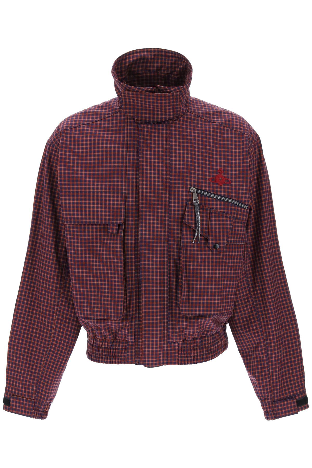 Vivienne Westwood micro tartan memphis bomber jacket