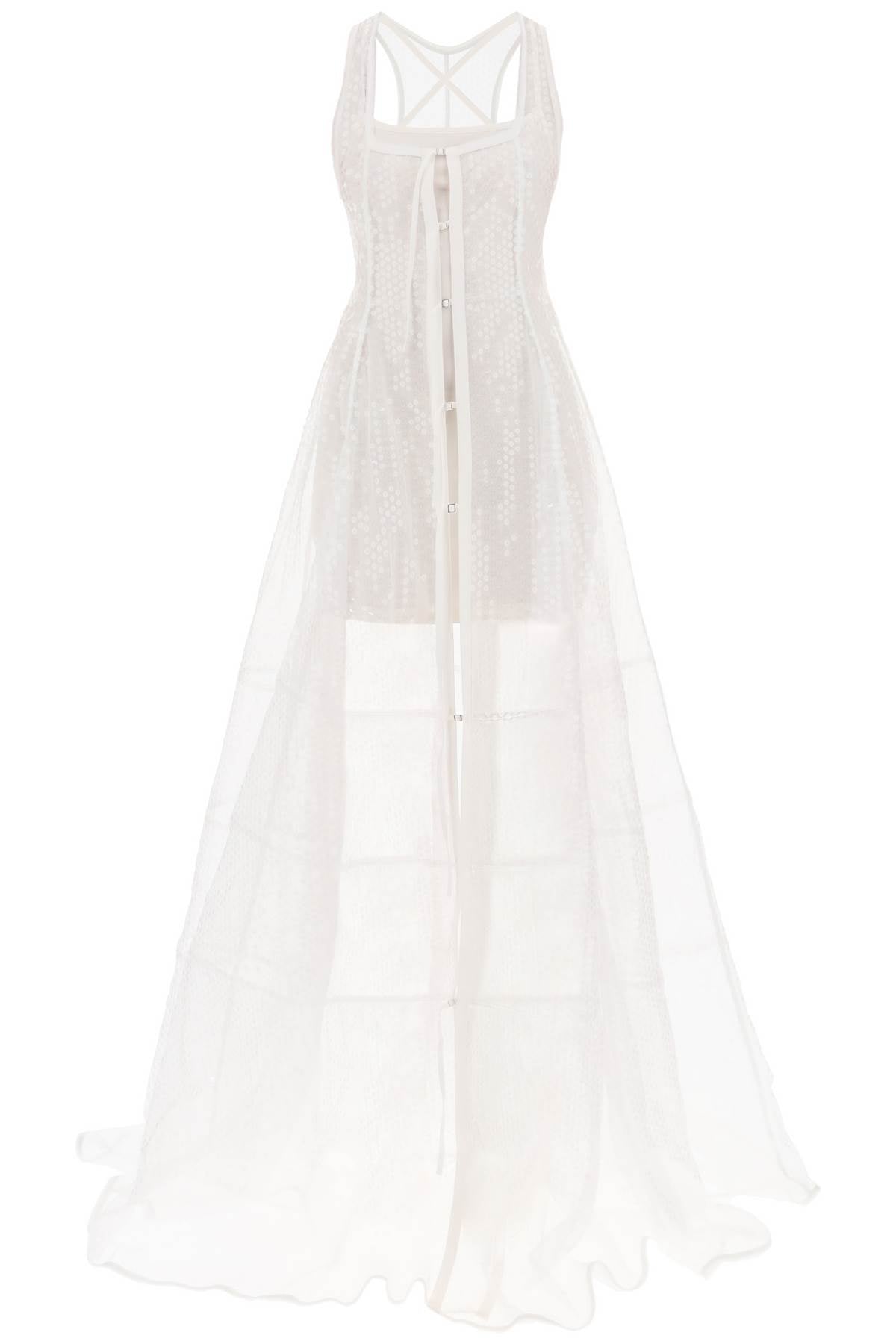 Jacquemus la robe dentelle maxi sequined dress