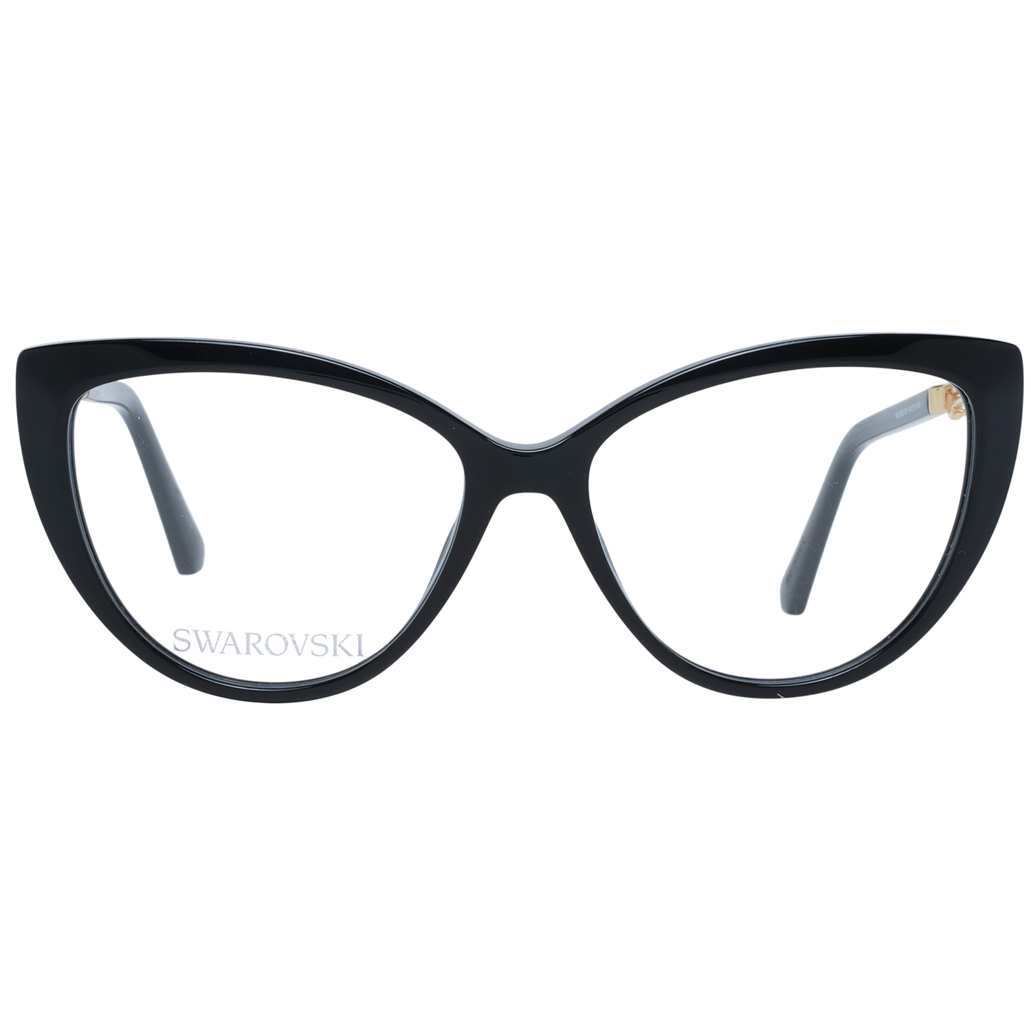 Swarovski Elegant Black Cat Eye Designer Eyeglasses