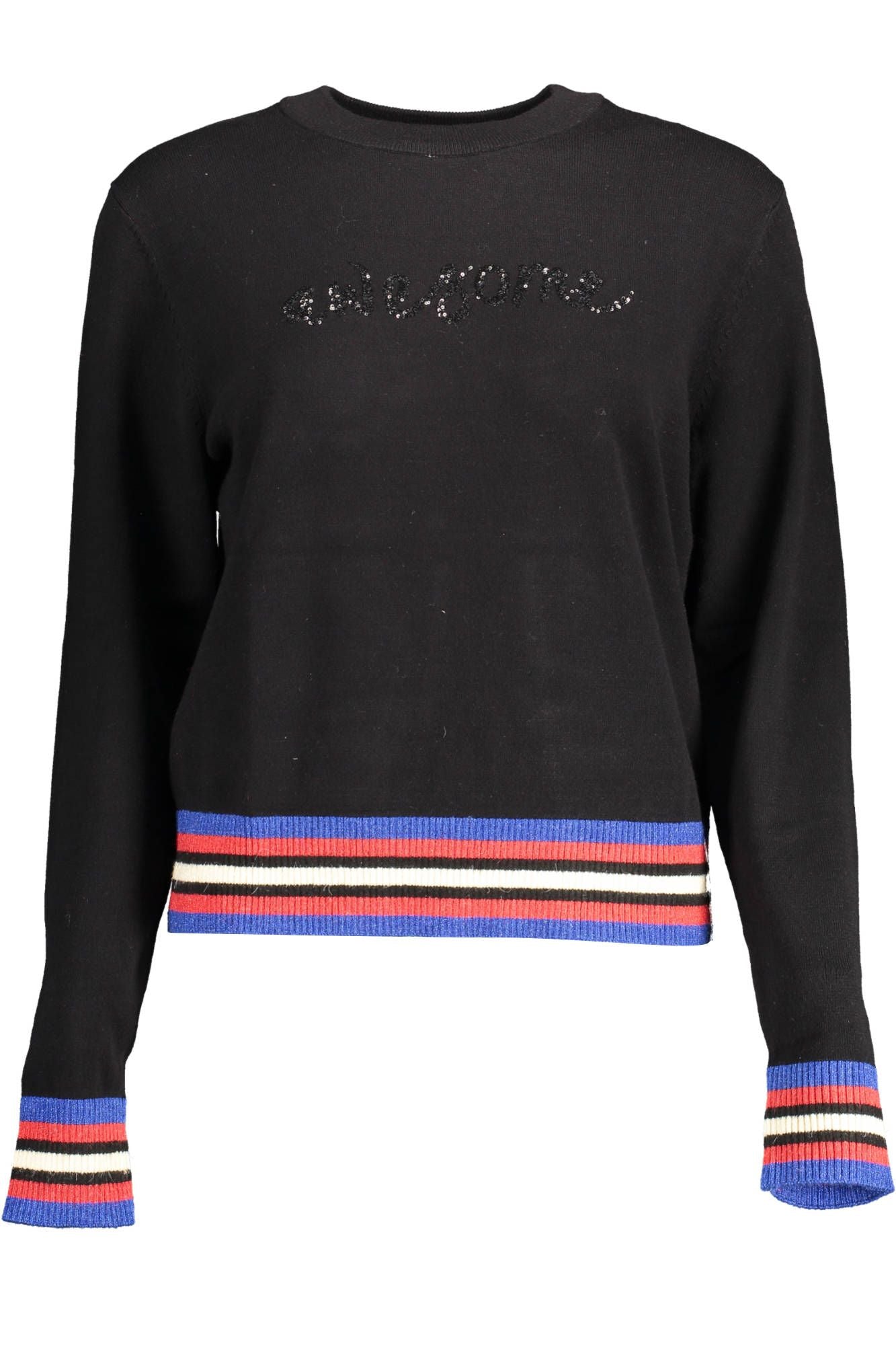 Desigual Black Viscose Women Sweater