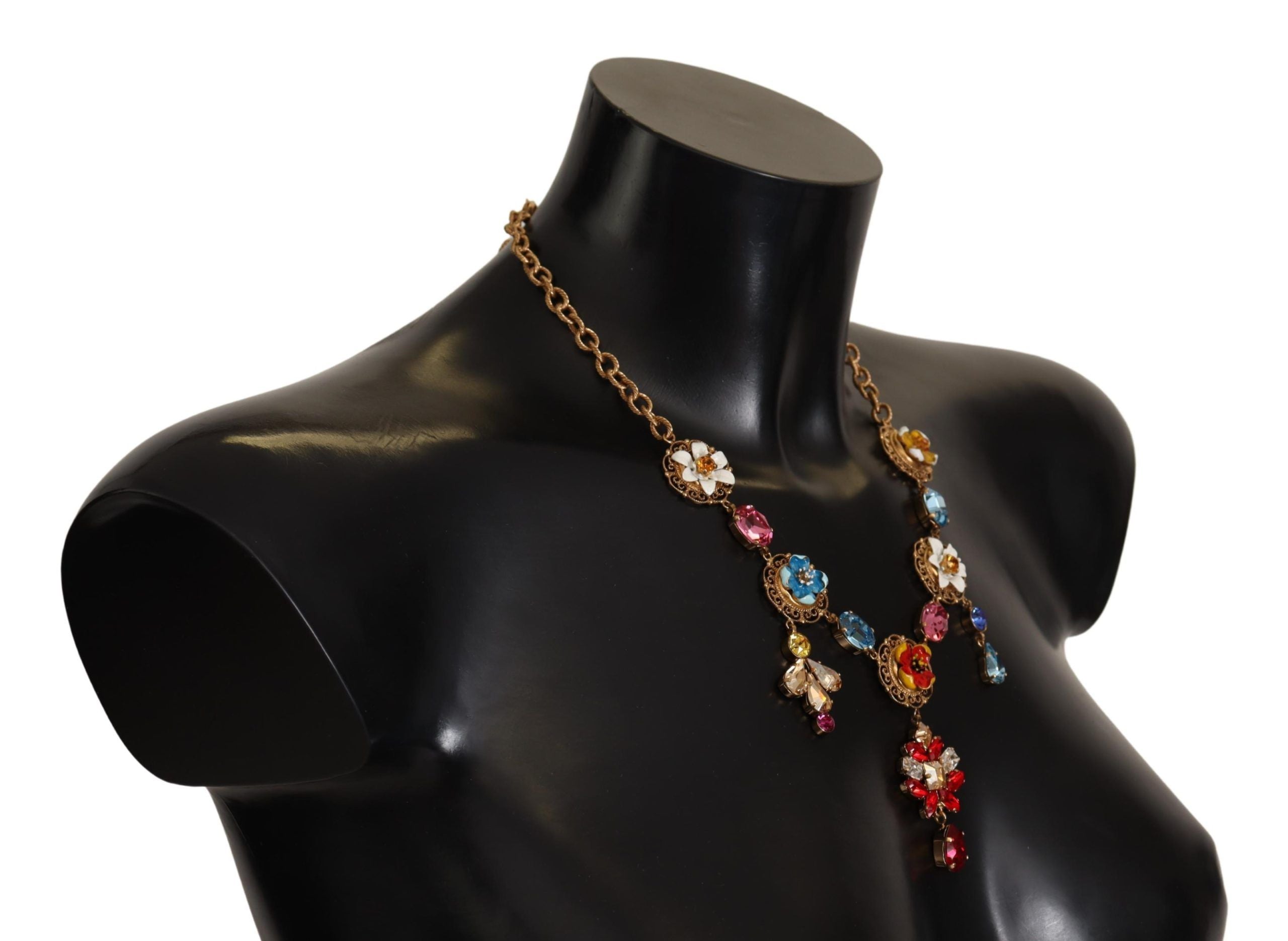 Dolce & Gabbana Elegant Floral Statement Necklace