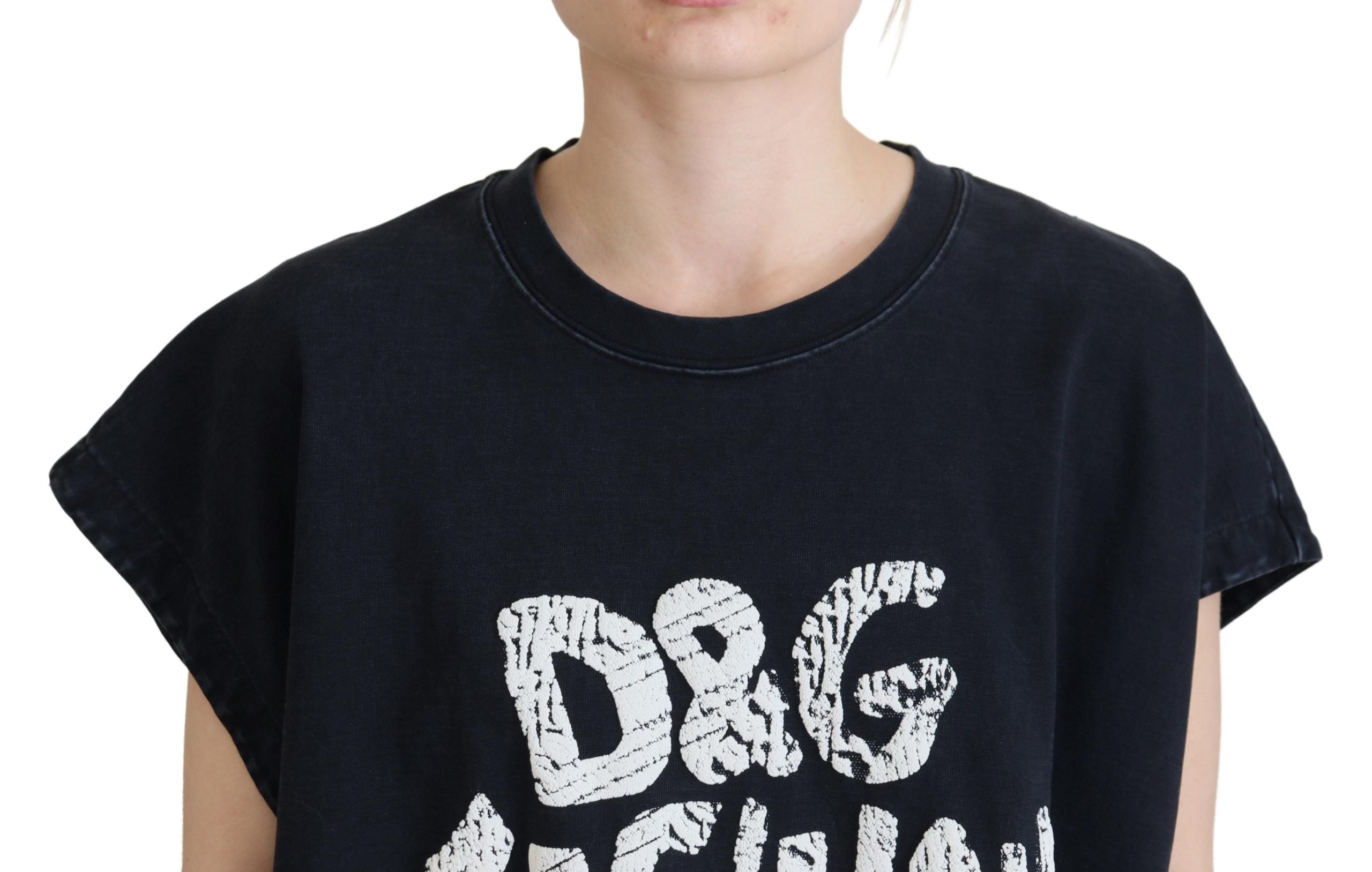 Dolce & Gabbana Elegant Cotton Round Neck Tee with Print