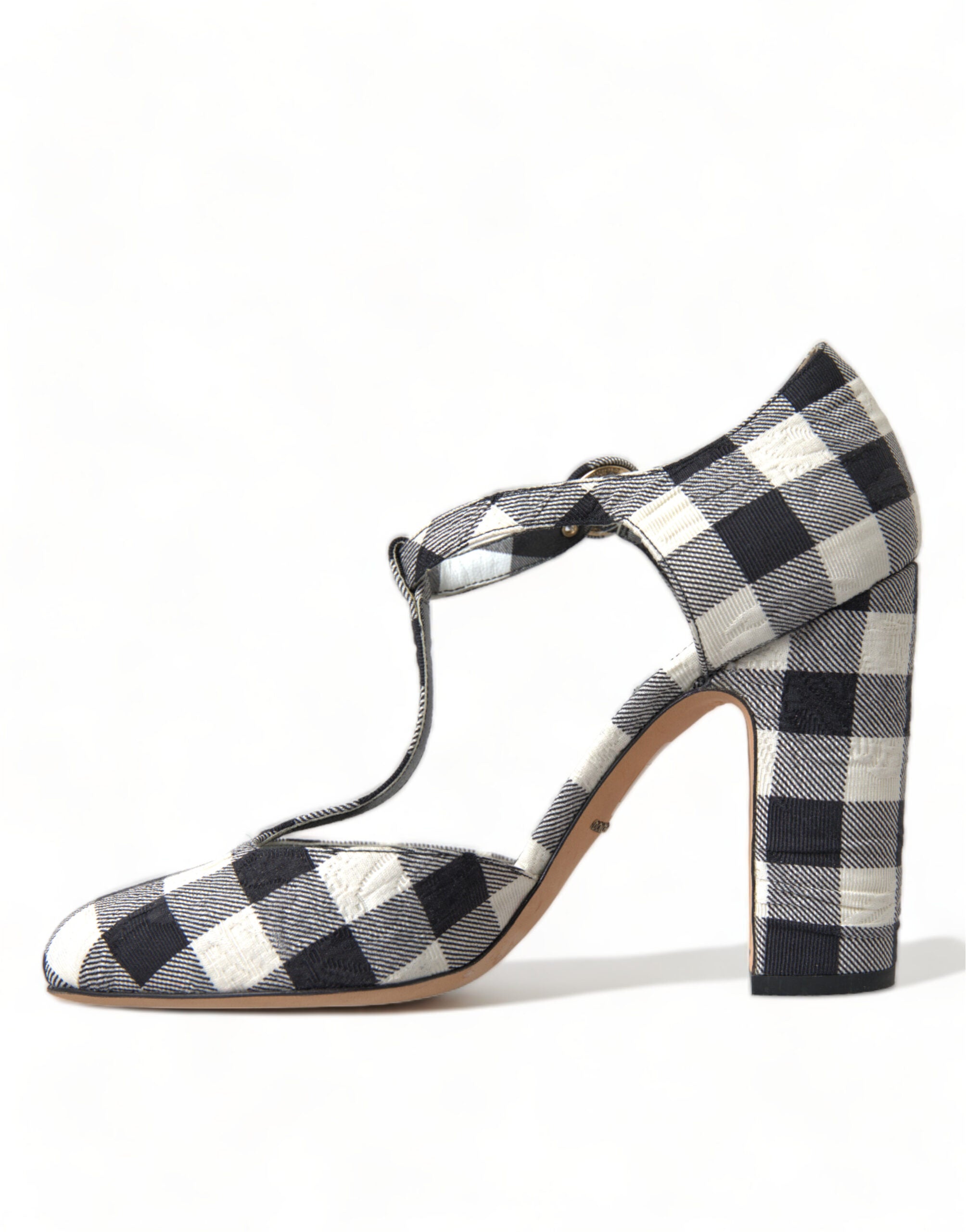 Dolce & Gabbana Chic Gingham T-Strap Pumps: Timeless Mary Jane Heels