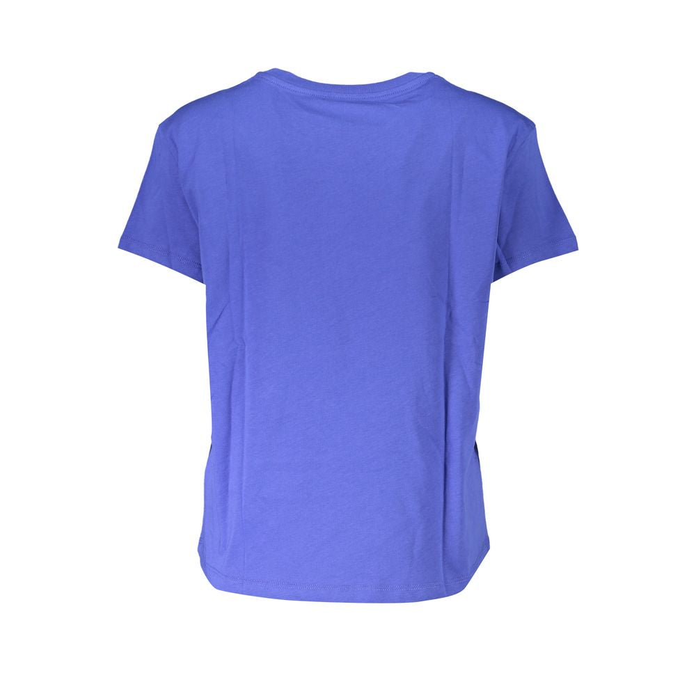 Patrizia Pepe Chic Crew Neck Logo Tee in Organic Cotton