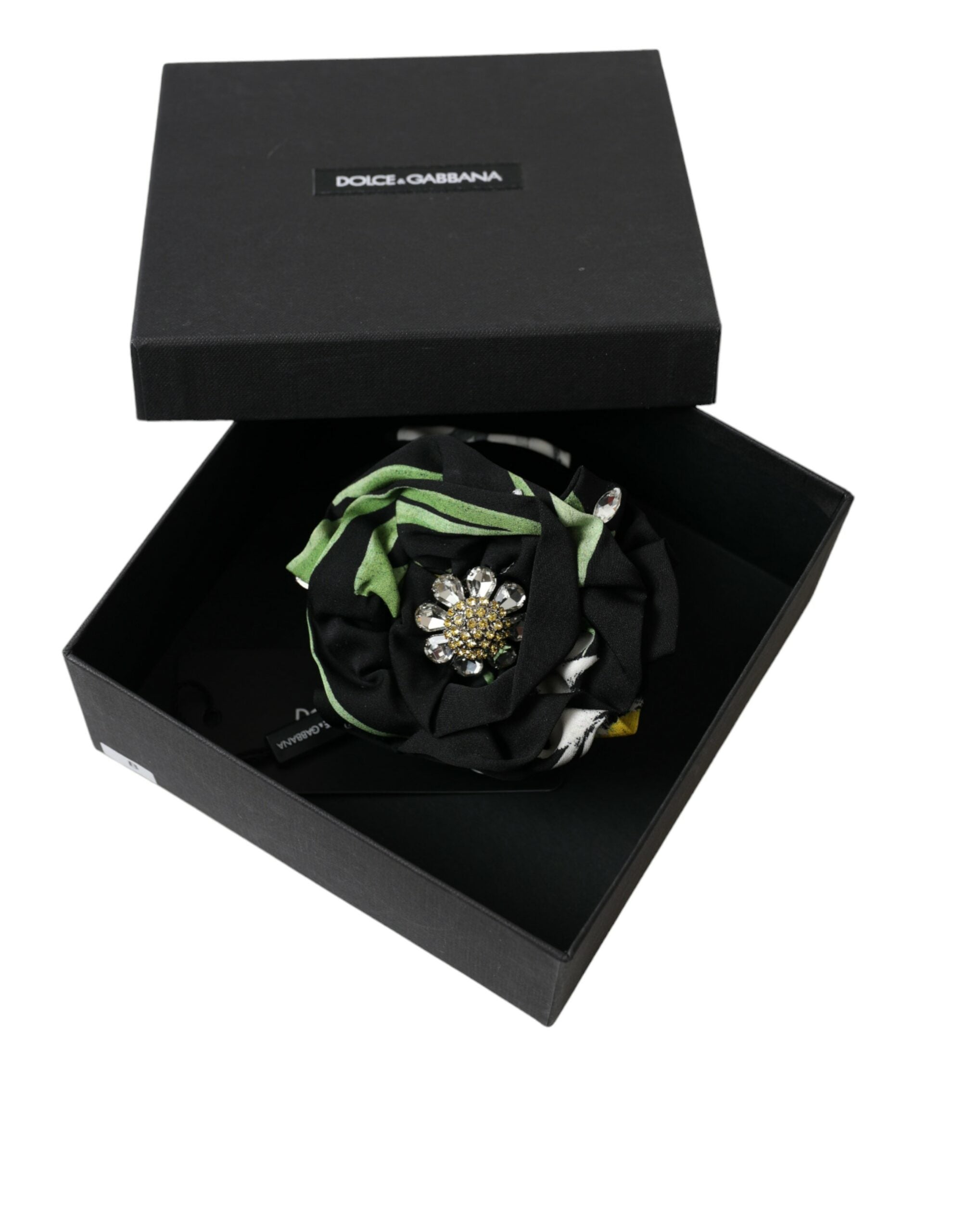 Dolce & Gabbana Multicolor Floral Crystal Hair Claw