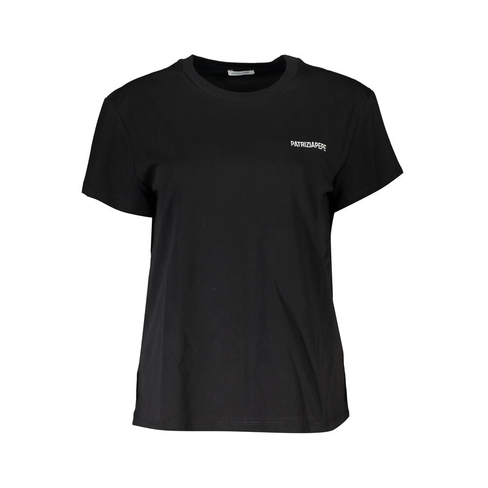 Patrizia Pepe Black Cotton Tops & T-Shirt