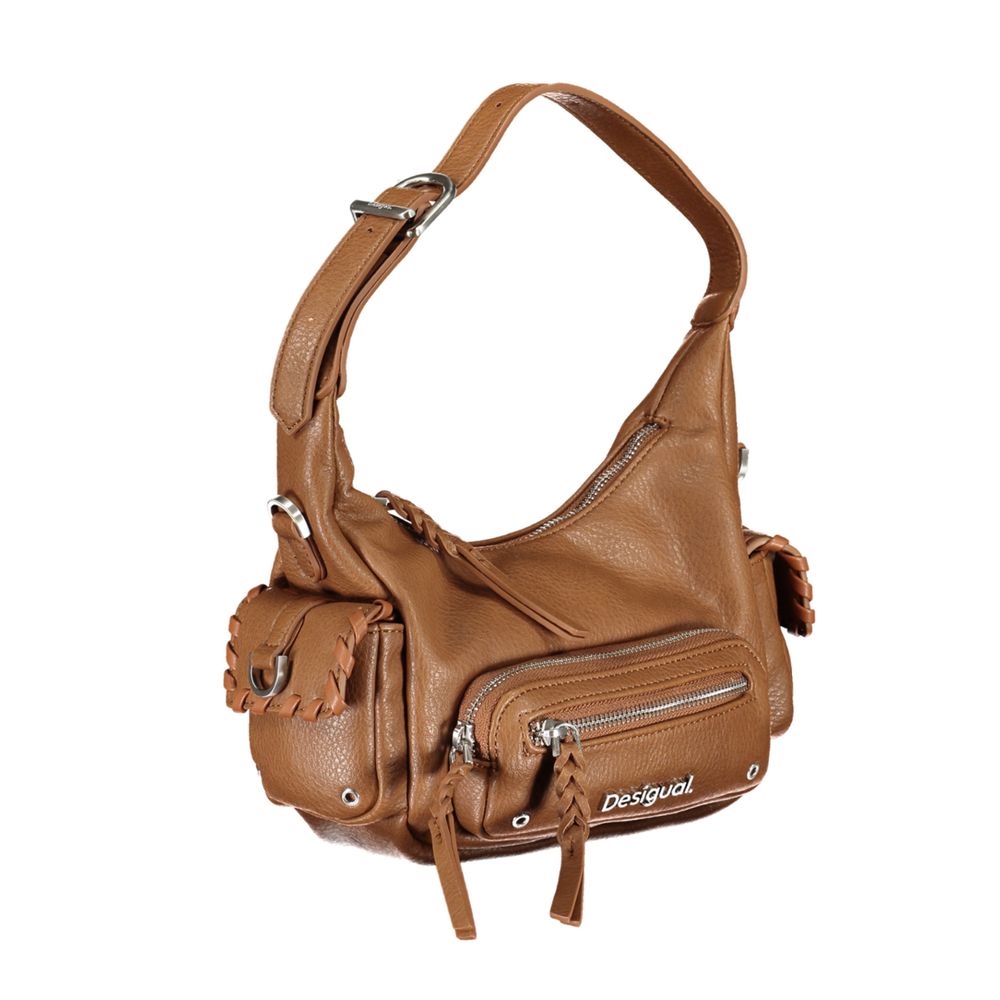 Desigual Brown Polyethylene Handbag