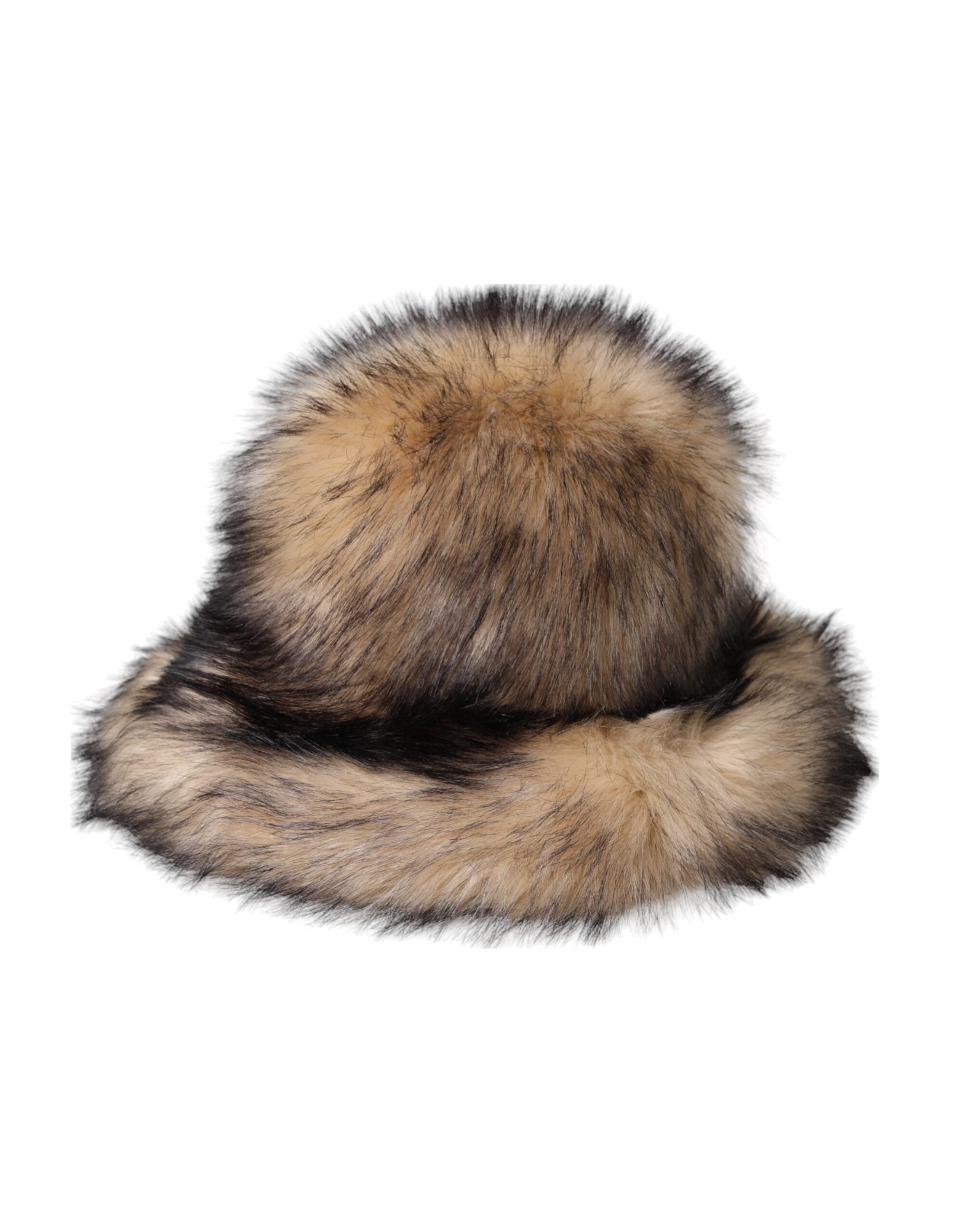 Dolce & Gabbana Brown Faux Fur Modacrylic Fedora Hat