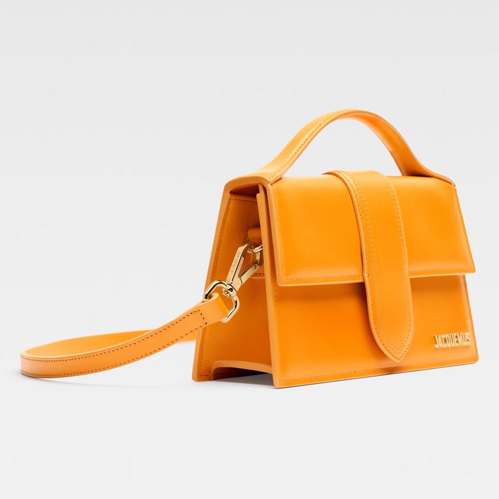 Jacquemus Orange Leather Crossbody Bag