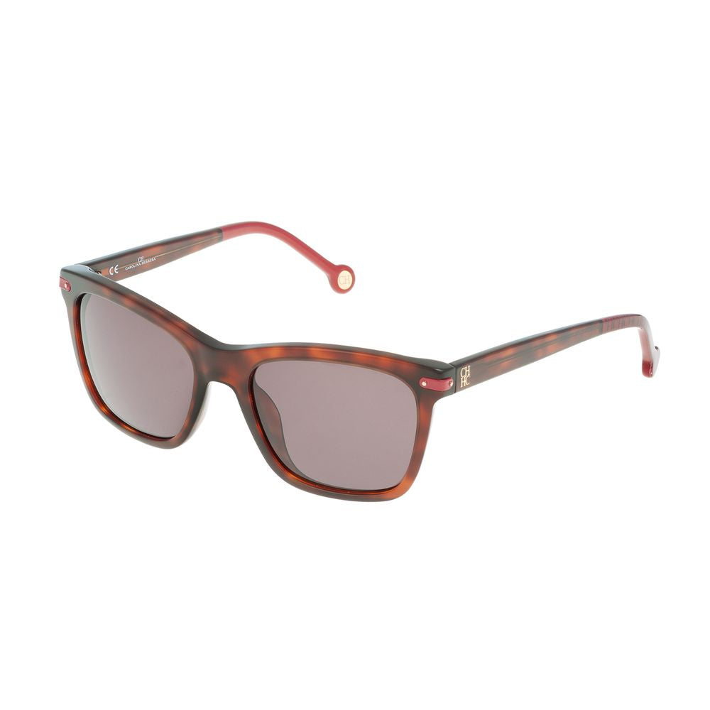 Carolina Herrera Brown Acetate Sunglasses