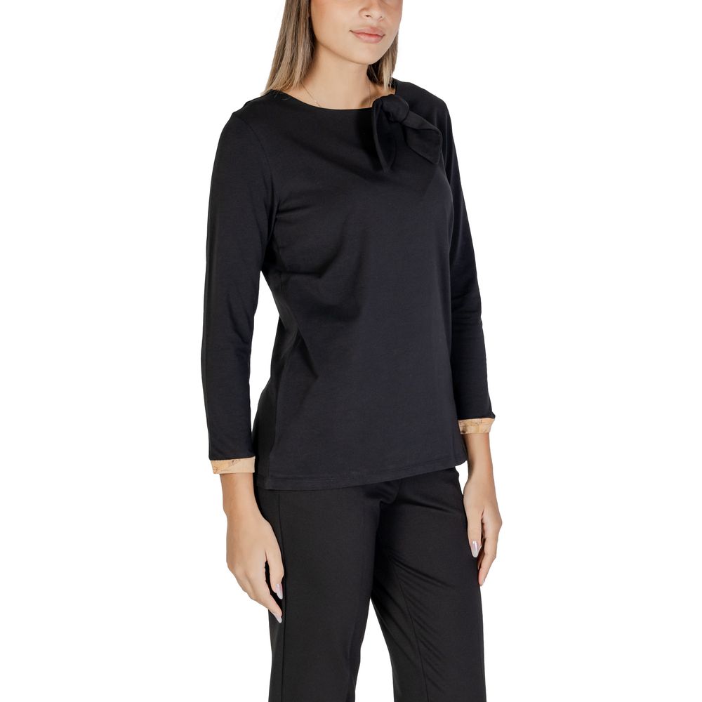 Alviero Martini Prima Classe Black Cotton T-Shirt