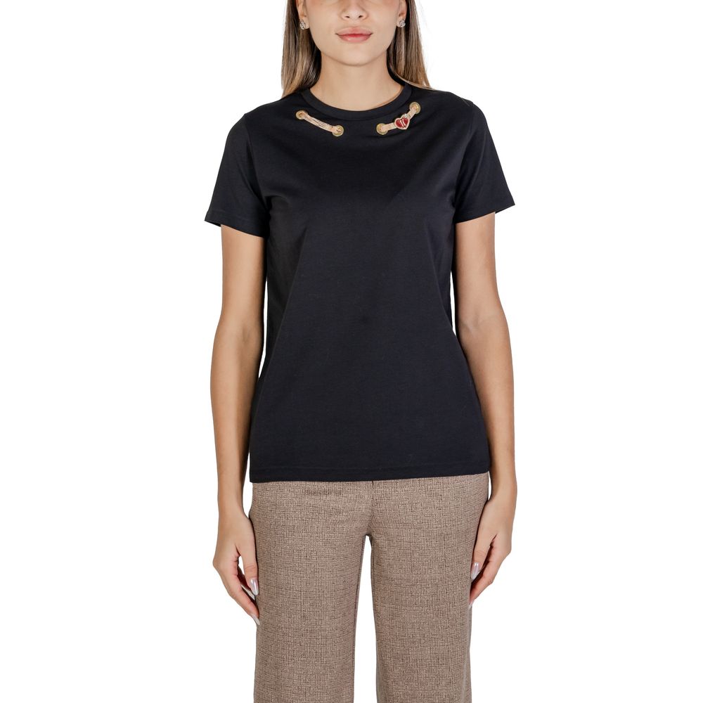 Alviero Martini Prima Classe Black Cotton T-Shirt