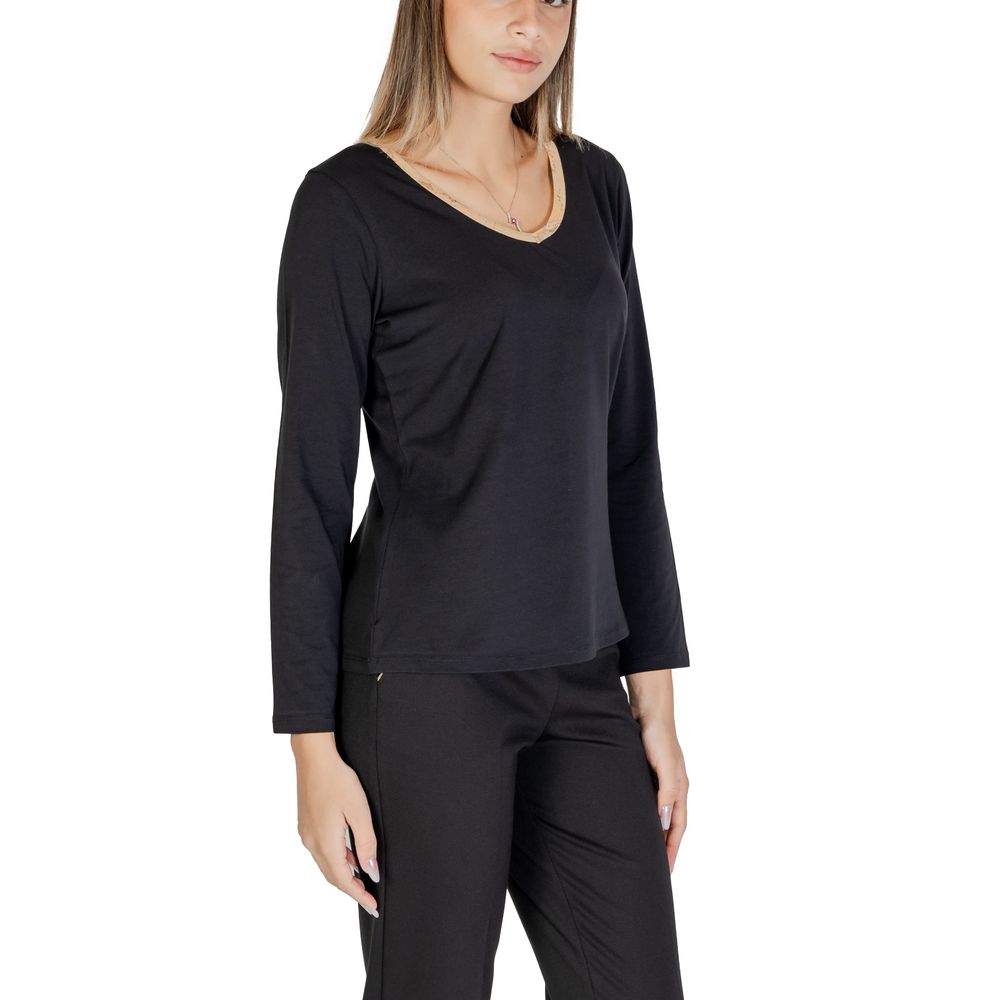 Alviero Martini Prima Classe Black Cotton T-Shirt