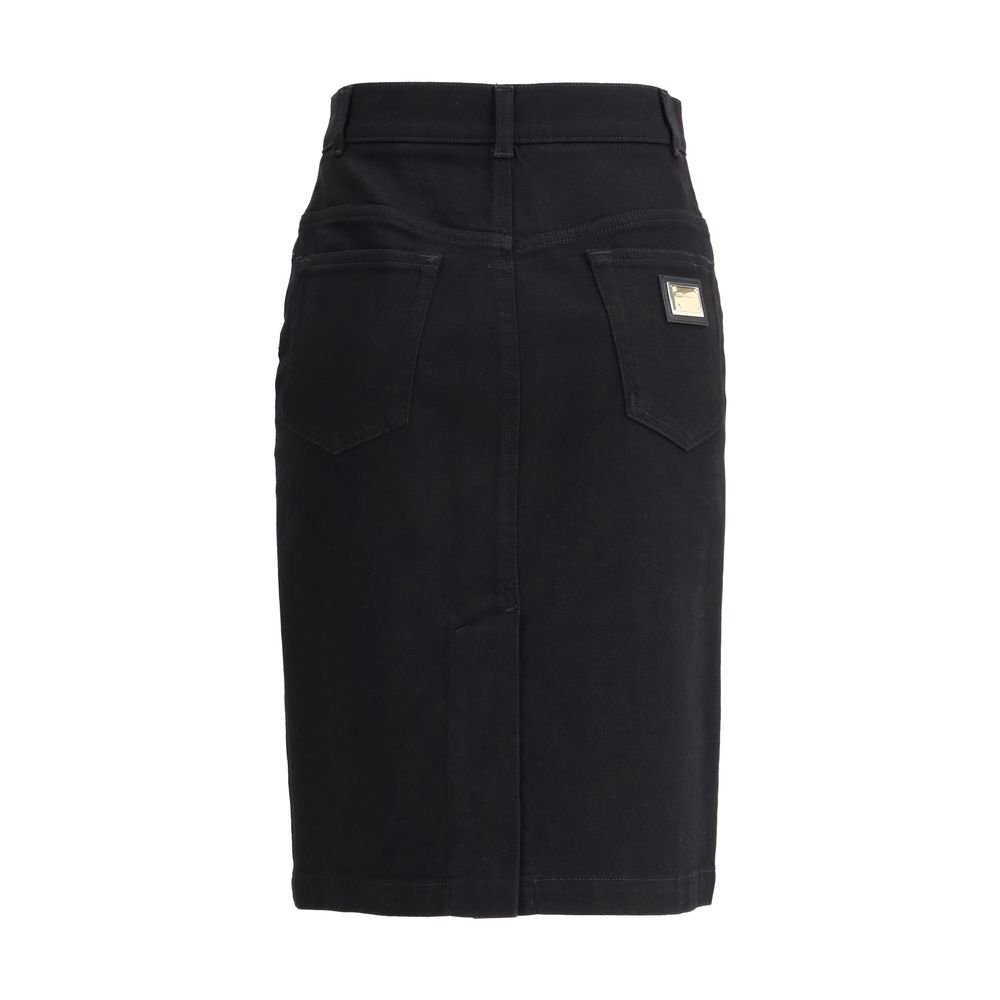 Dolce & Gabbana Denim Midi Skirt