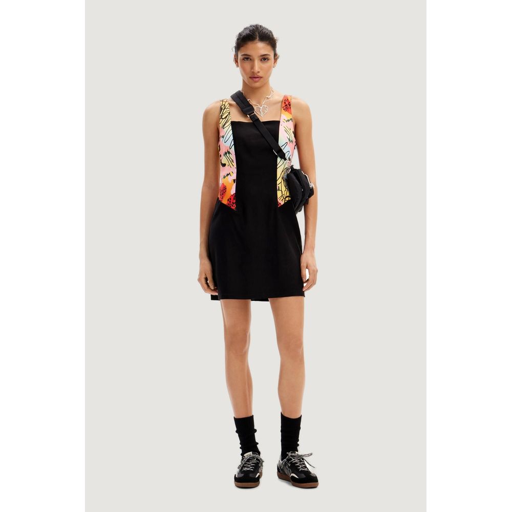 Desigual Black Viscose Dress