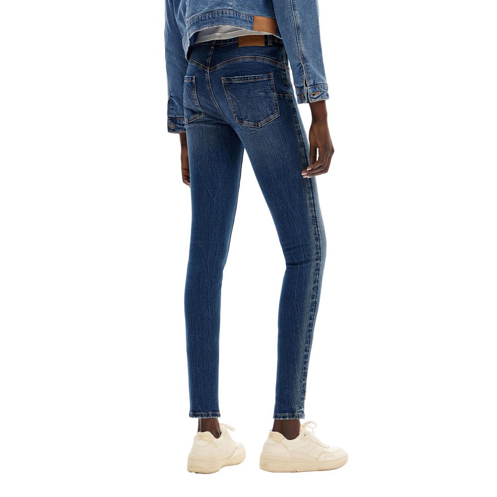 Desigual Blue Cotton Jeans & Pant