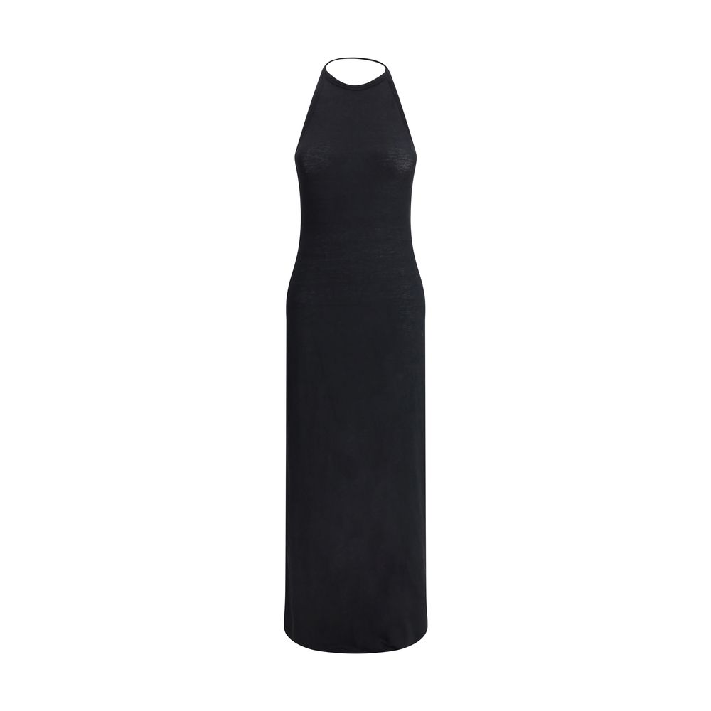 Saint Laurent American Neckline Long Dress