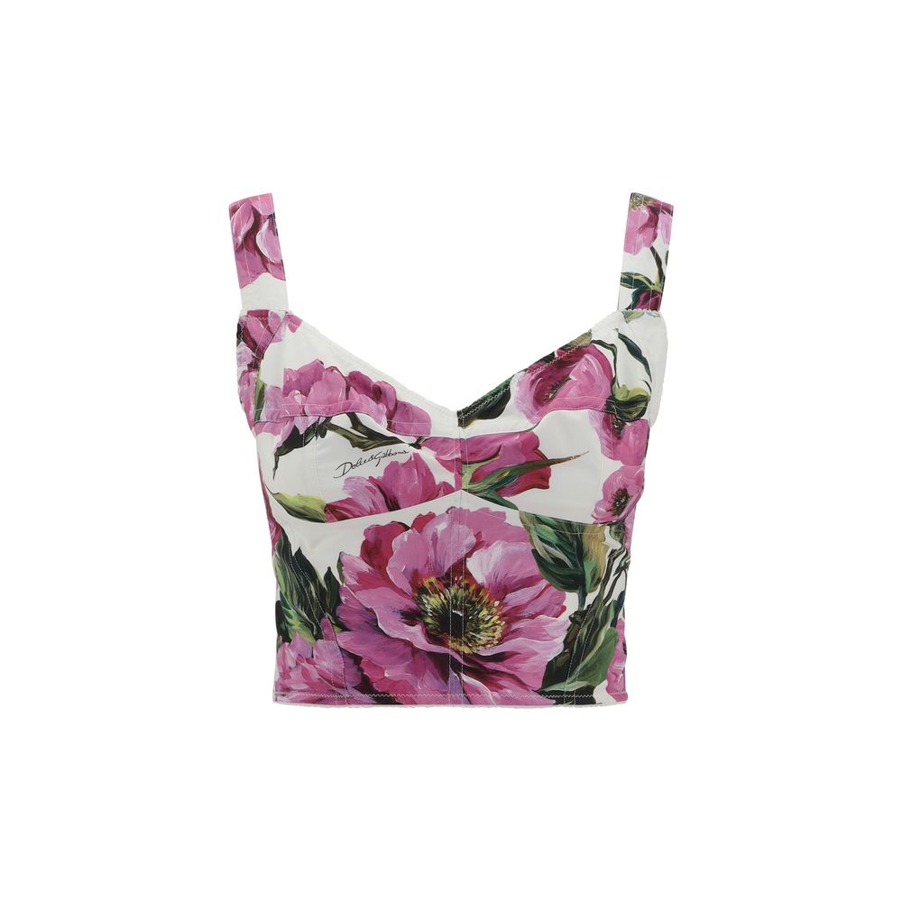 Dolce & Gabbana Floral Bustier Top