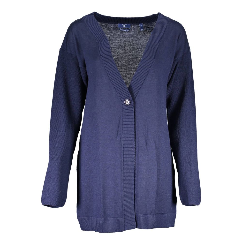 Gant Blue Wool Women Cardigan