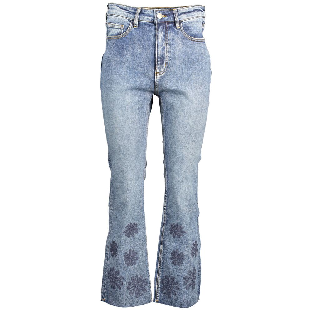 Desigual Blue Cotton Women Jeans