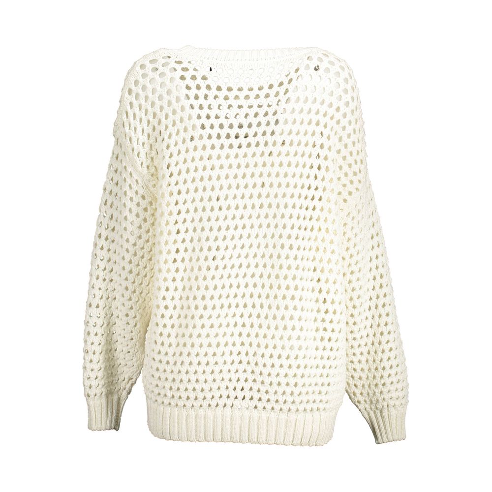 Gant White Cotton Women Sweater