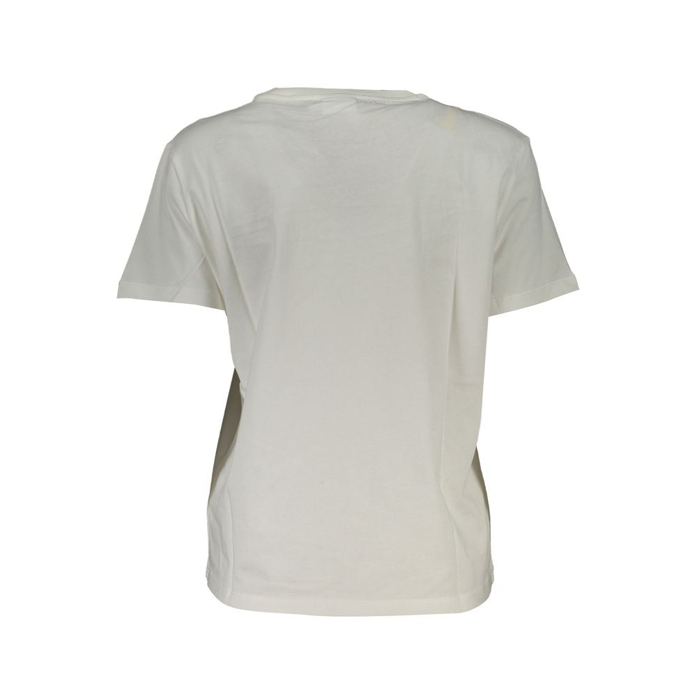 Desigual White Cotton T-Shirt