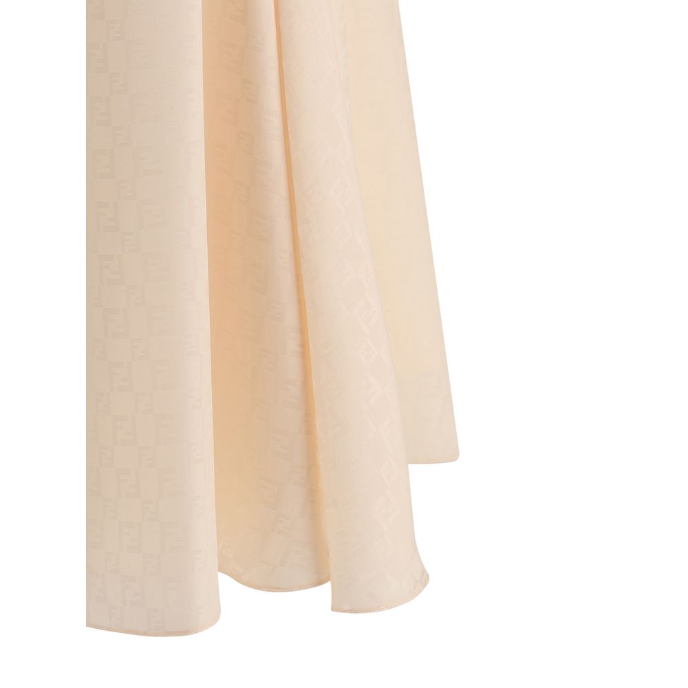 Fendi Silk Midi Skirt