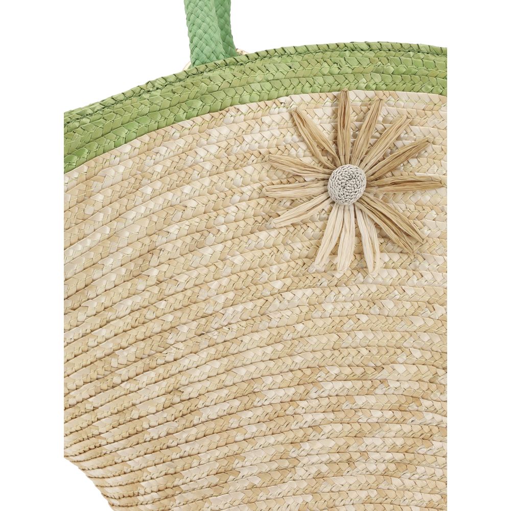 La Milanesa Calore Straw Handbag