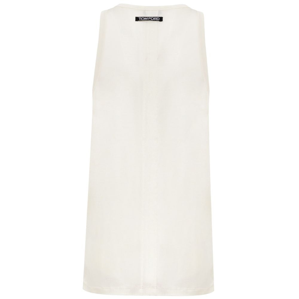 Tom Ford White Silk T-Shirt