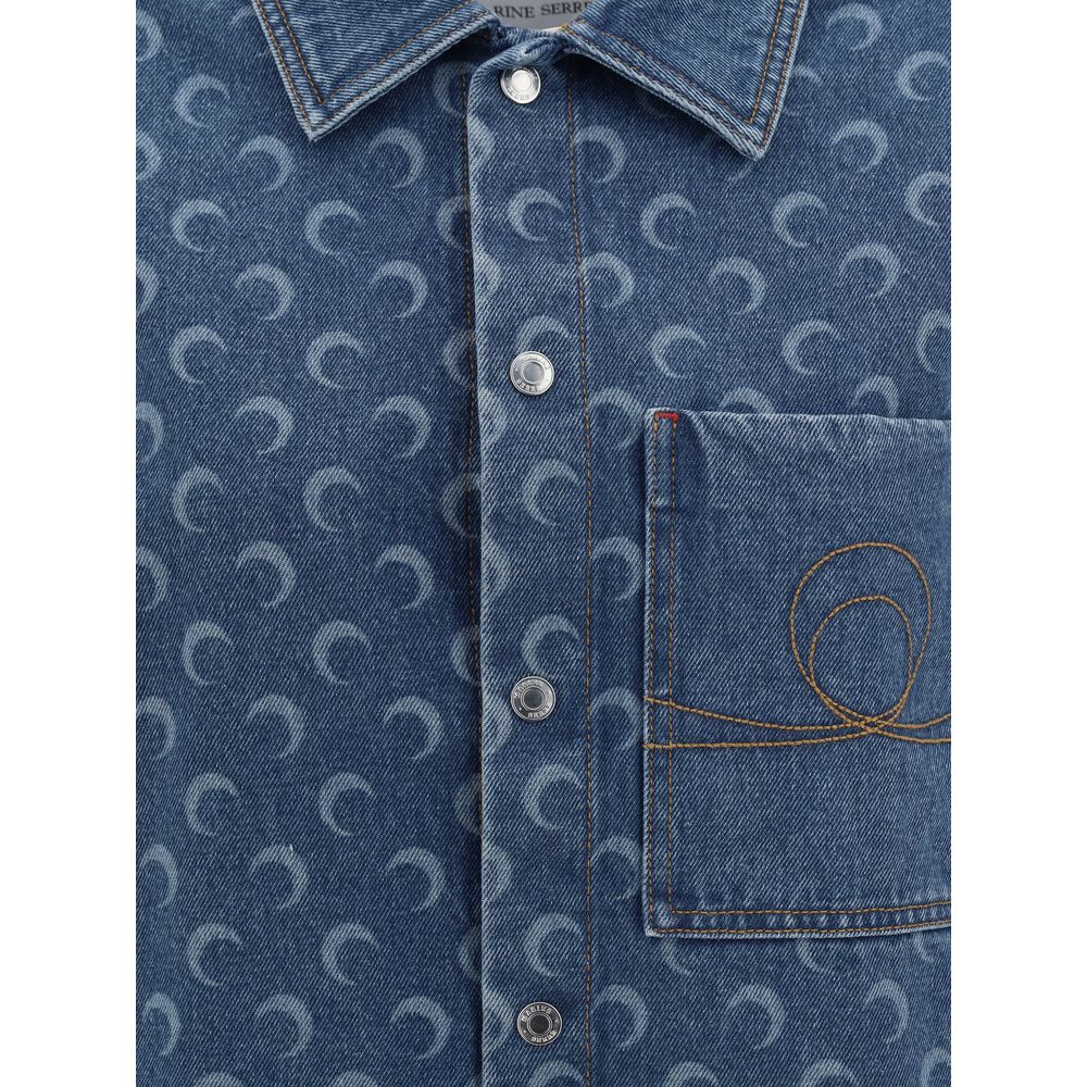 Marine Serre Denim Shirt