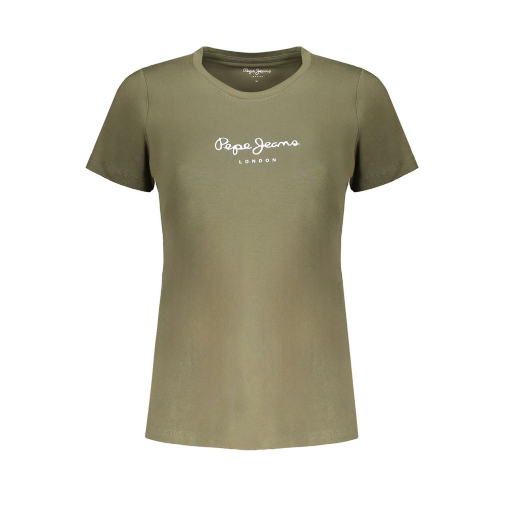 Pepe Jeans Green Cotton T-Shirt