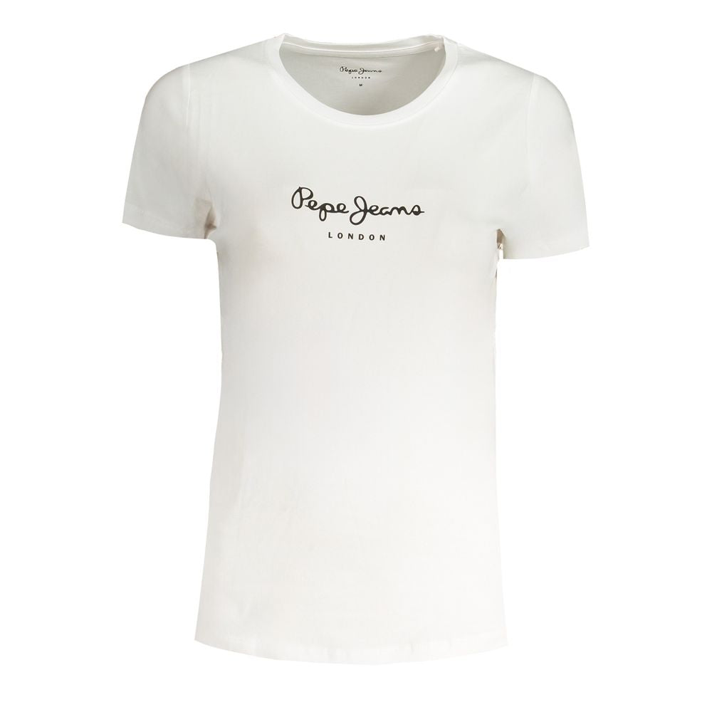 Pepe Jeans White Cotton T-Shirt