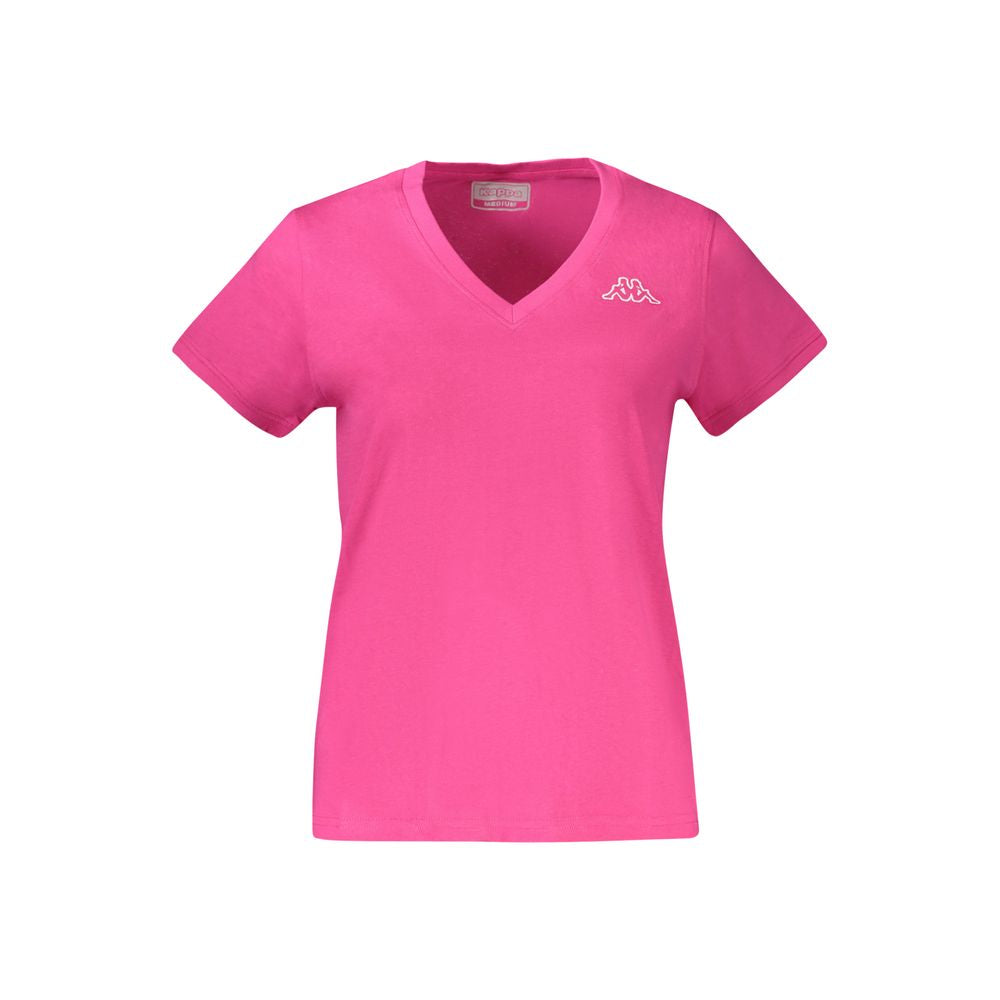 Kappa Pink Cotton Women T-Shirt