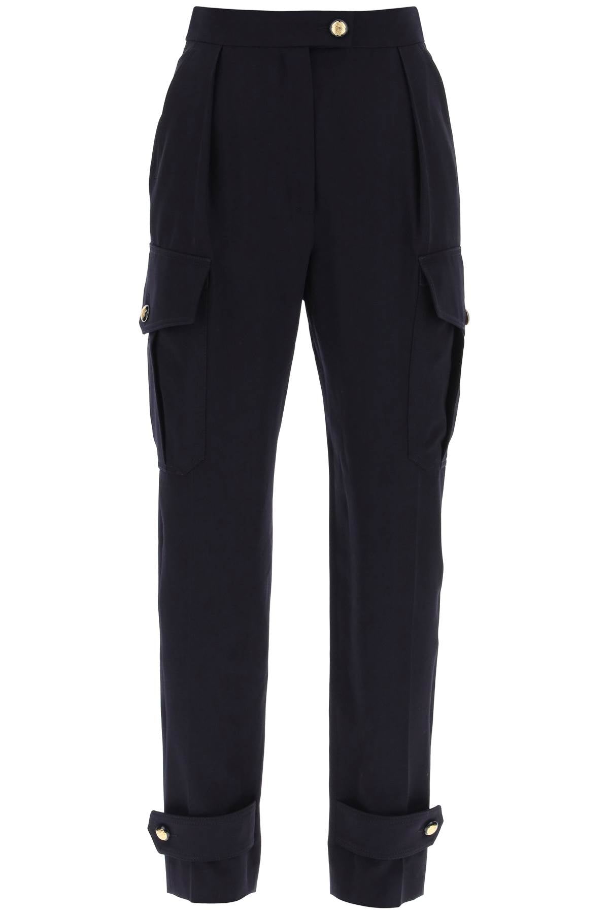 Alexander Mcqueen wool cotton cargo pants