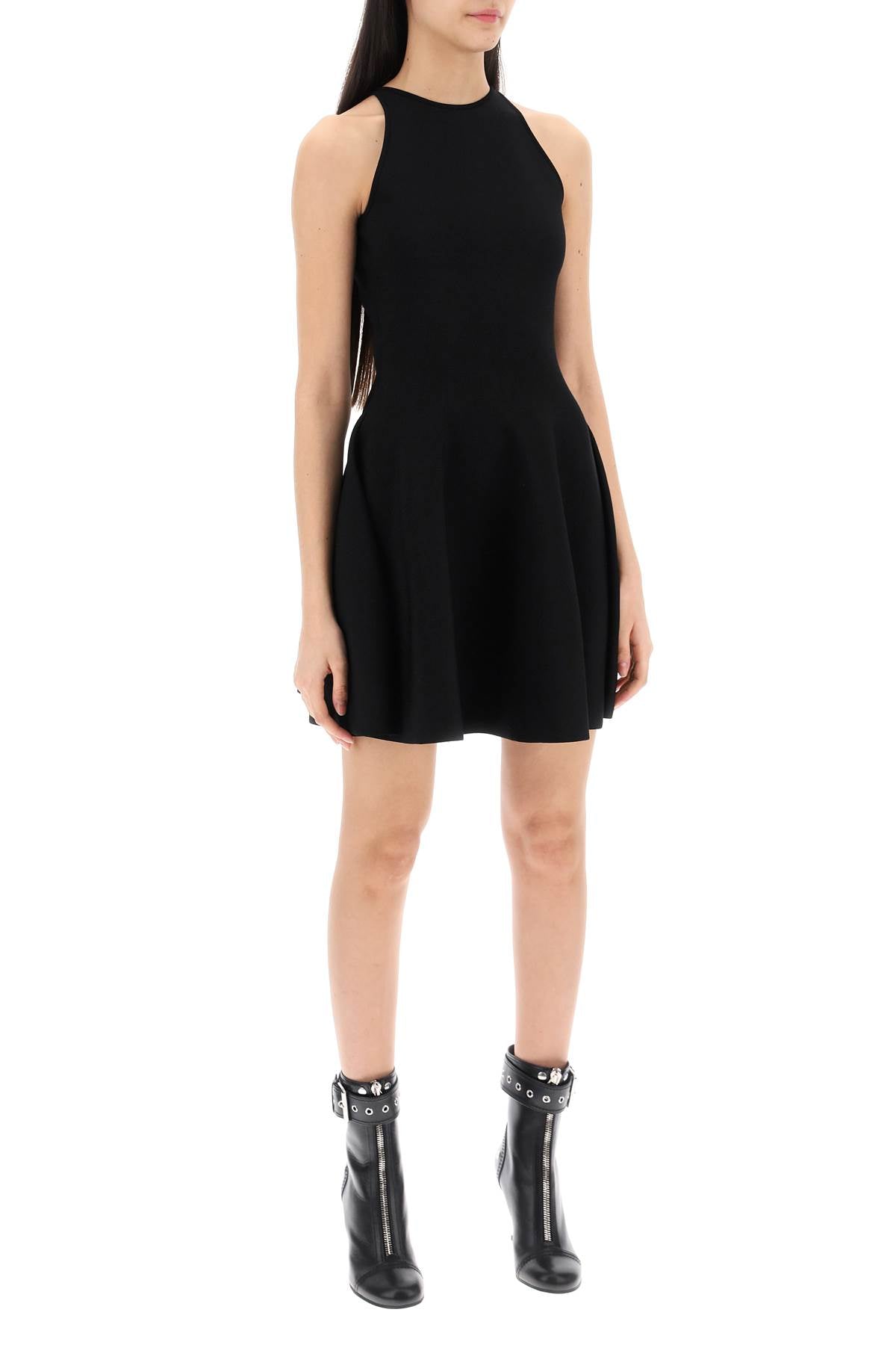 Alexander Mcqueen "mini knitted skater dress