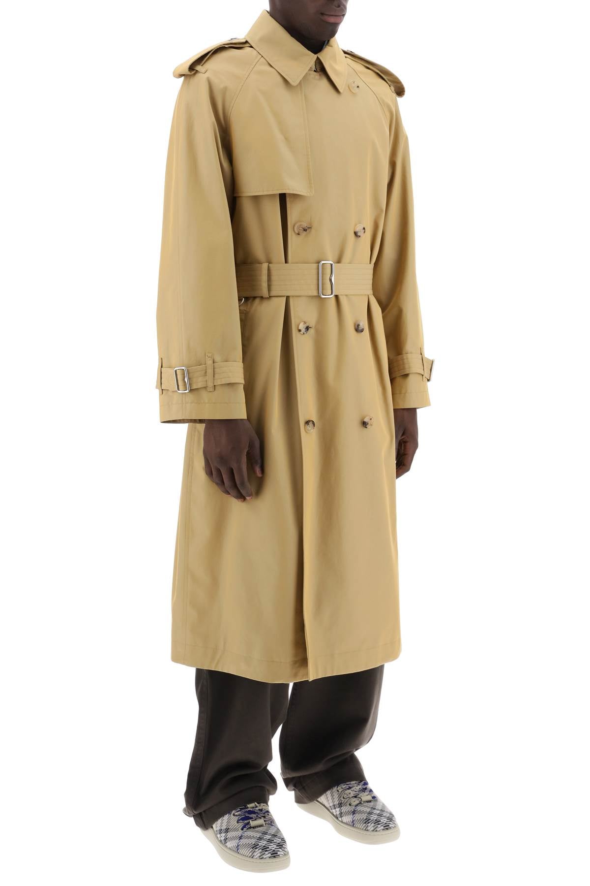 Burberry long iridescent trench