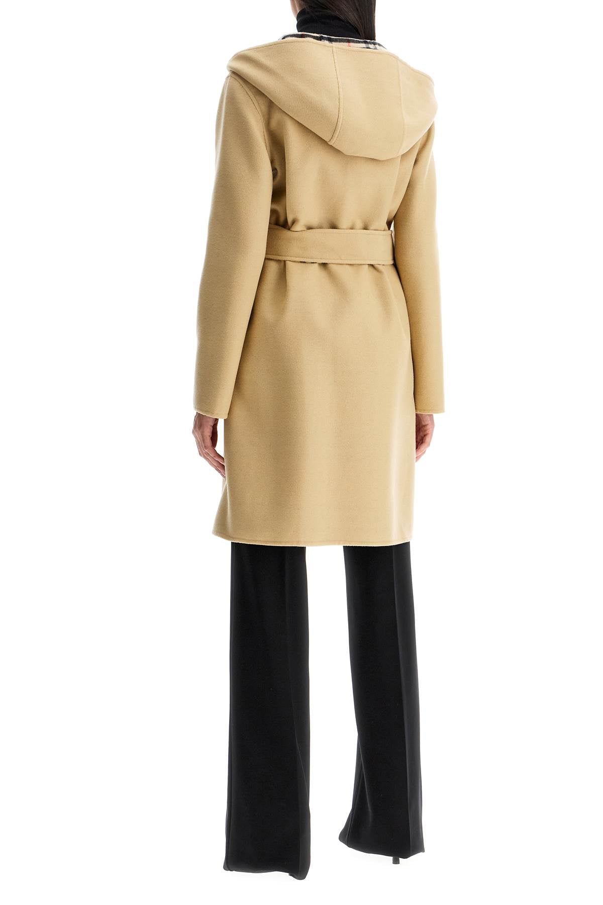 Burberry reversible wool coat with lap