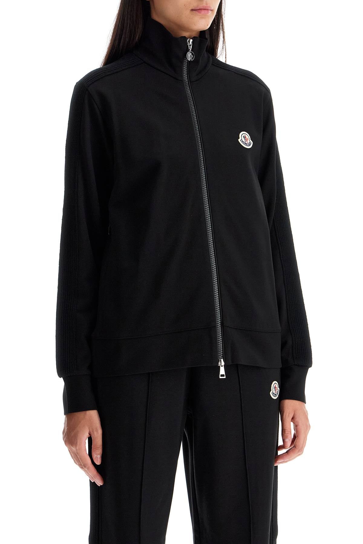 Moncler 'zip-up sweatshirt with knitted bands