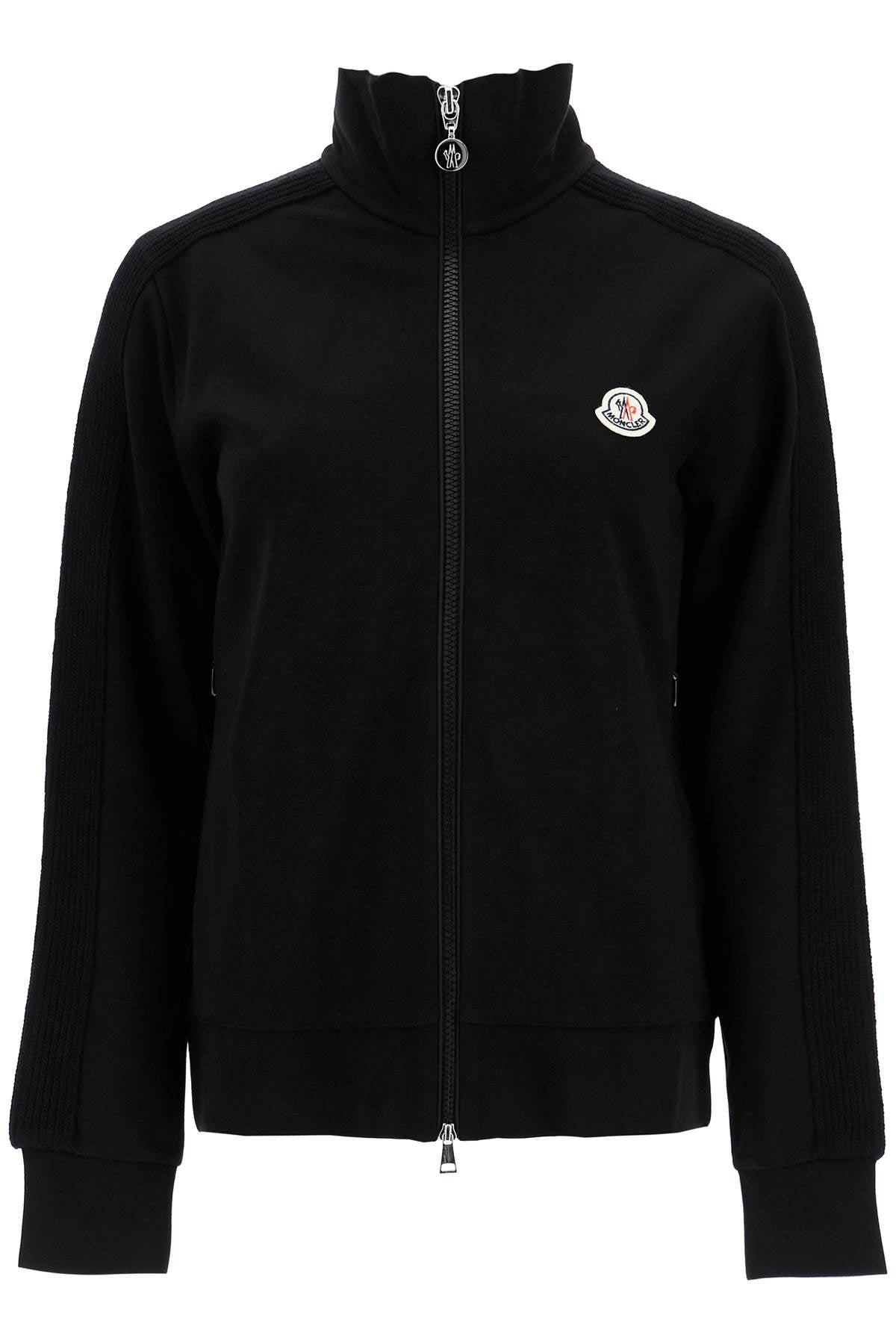 Moncler 'zip-up sweatshirt with knitted bands